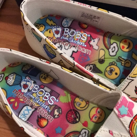 New women Bobs Skechers emoji memory foam sneakers - Picture 4 of 7
